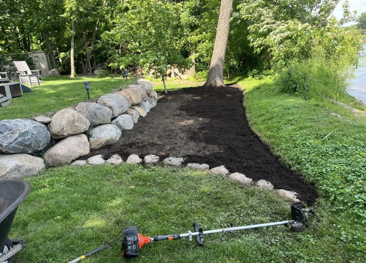 Commercial property with well-maintained landscaping